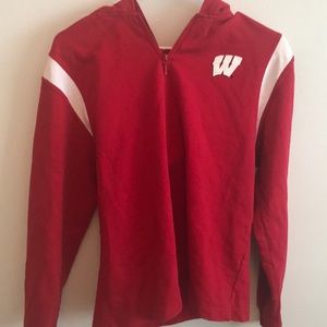 Wisconsin Quarter Zip with Hoodie